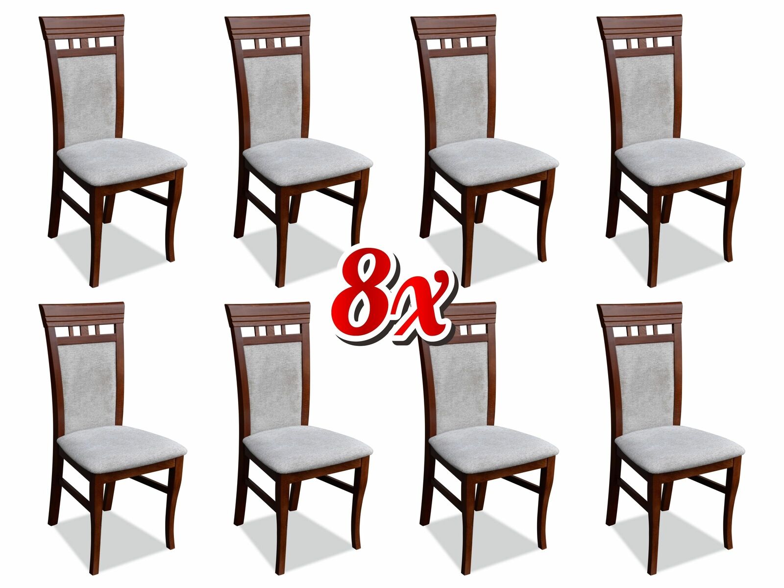 Esszimmer Komplette Sitzgruppe Design Stuhl Set Stühle 8x Garnitur Gruppen Neu