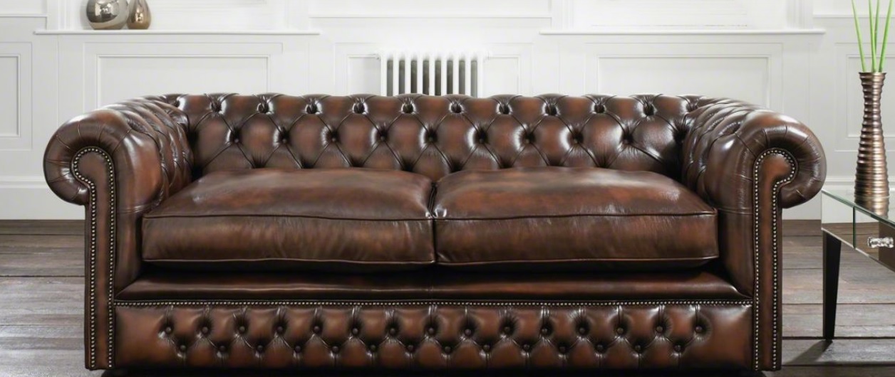 Chesterfield 3 Sitzer Big Sofa Couch Textil Samt Polster Sofas Leder Neu Sofort