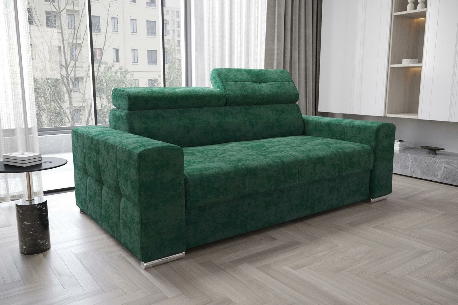 Couch Polster Textil Leder Sofa Design 2 Sitzer Sofas Couchen Multifunktion Neu