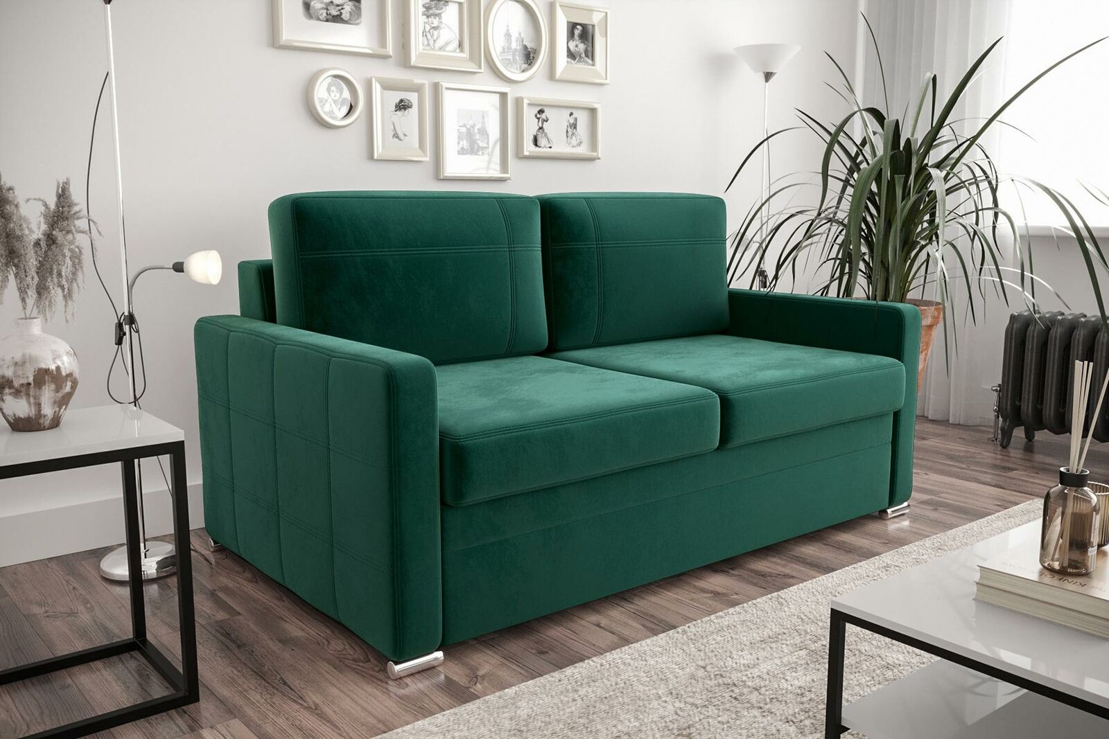 Design 2Sitz Sofa Couch Polster Zweisitzer Couchen Sofas Textil Stoff Kunstleder