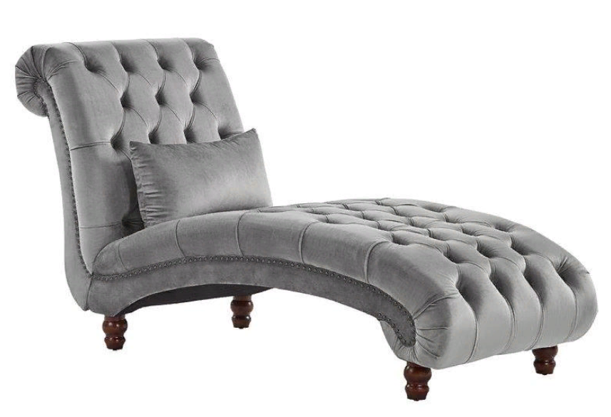 Chaiselongue Kreative Möbel Neu Textil Wohnzimmer Modern Design Sofa Stoff Grau