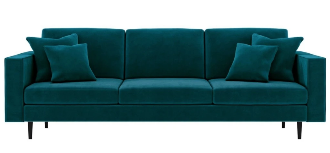 Sofa xxl sofa big couch Grüne Viersitzer Stoff Wohnzimmer Design Couchen