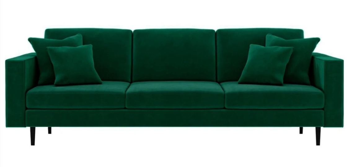 Grün Stoff Wohnzimmer Design Couchen Polster Sofa Sofas xxl big Viersitzer
