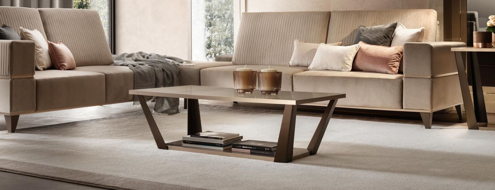Designer Couchtisch Beistelltisch Sofa Wohnzimmer Tisch arredoclassic Tische