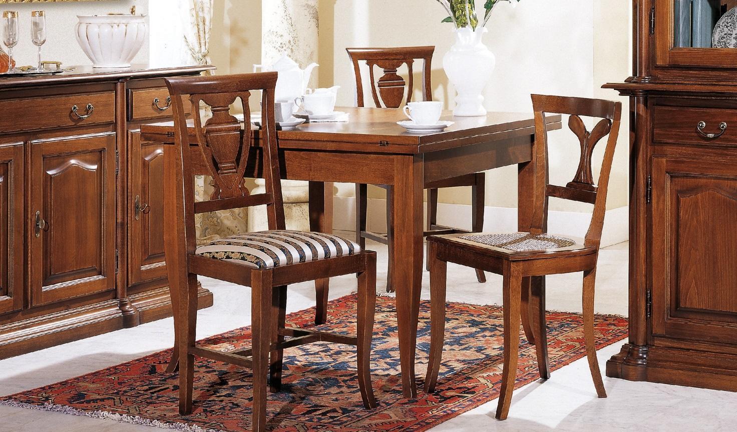 Italienische Esstische Tisch Holz Tische Möbel Esstisch Antik Stil Massivholz