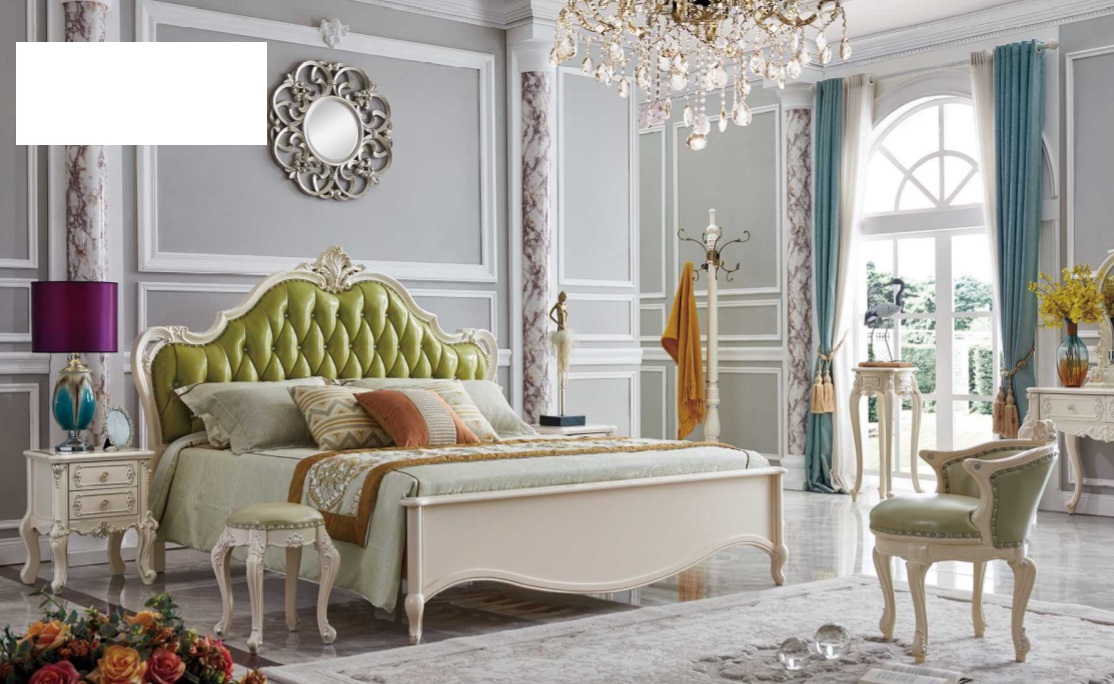 Klassisches Bett Luxus Betten Chesterfield Möbel Leder Schlafzimmer Hotel Barock