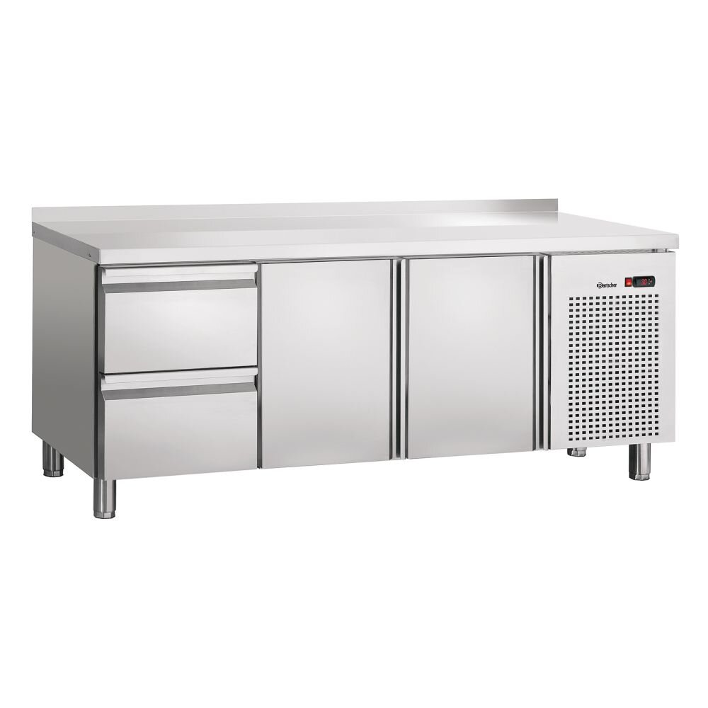Kühltisch S2T2-150 MA Umluftkühltisch mit Aufkantung 50 mm Maße: B 1792 x T 700 x H 850 mm 2 Türen