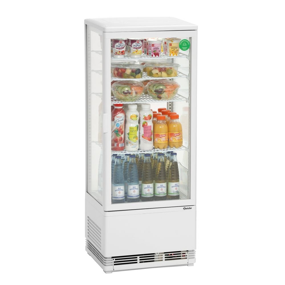 Mini-Kühlvitrine 98L Material: Kunststoff