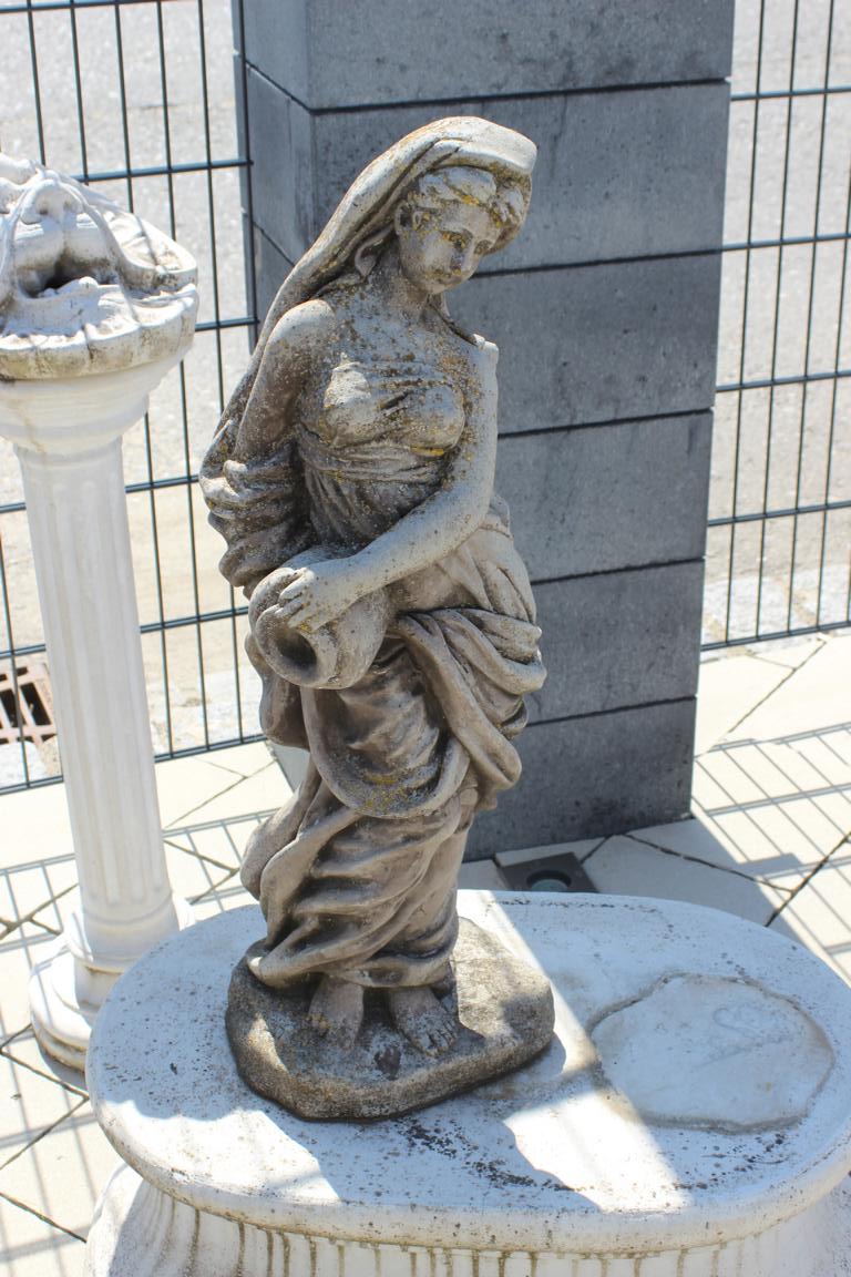 Skulptur Skulpturen Figuren Antik Stil Statue Wasserfrau Statuen Figur Sofort