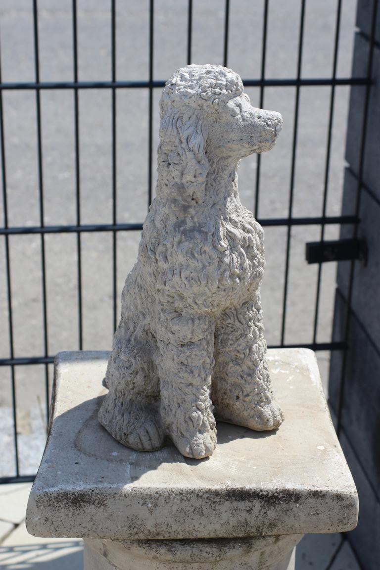 Hund Figur Dekoration Statuen Skulptur Garten Deko Figuren Statue Pudel Sofort