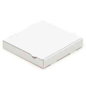 4800 Pizzakartons 240 x 240 x 40 mm Pizzaschachteln Blanko Verpackungen weiß - Weiß