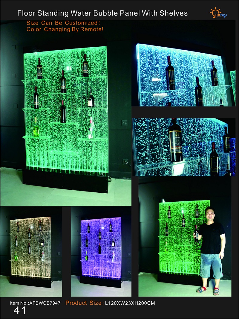 Beleuchtet Led Regale Designer Wasser Wand Bar Regal Säule Wassersäulen