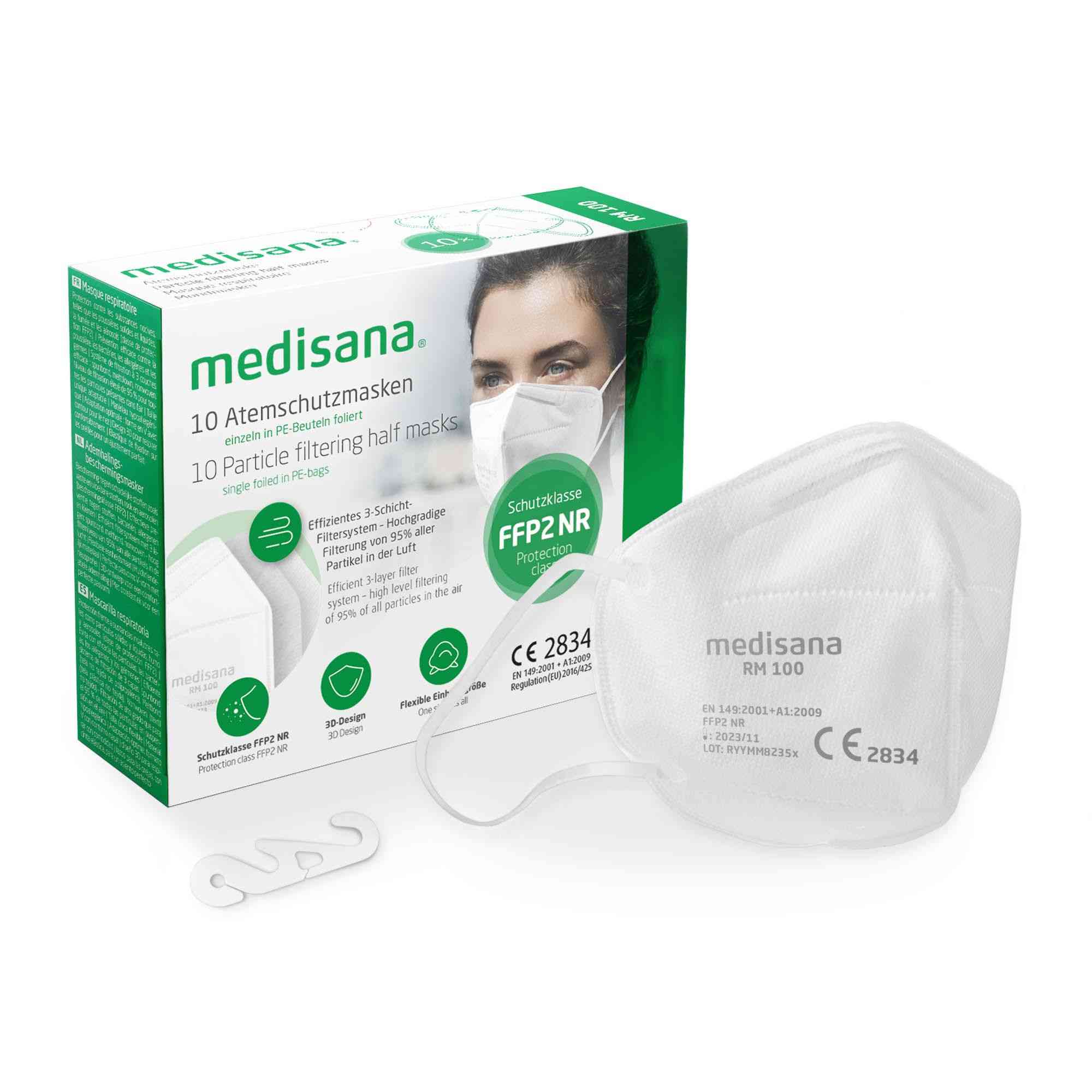 medisana RM 100 Ffp2 Atemschutzmaske Staubmaske Atemmaske – 10 Stück