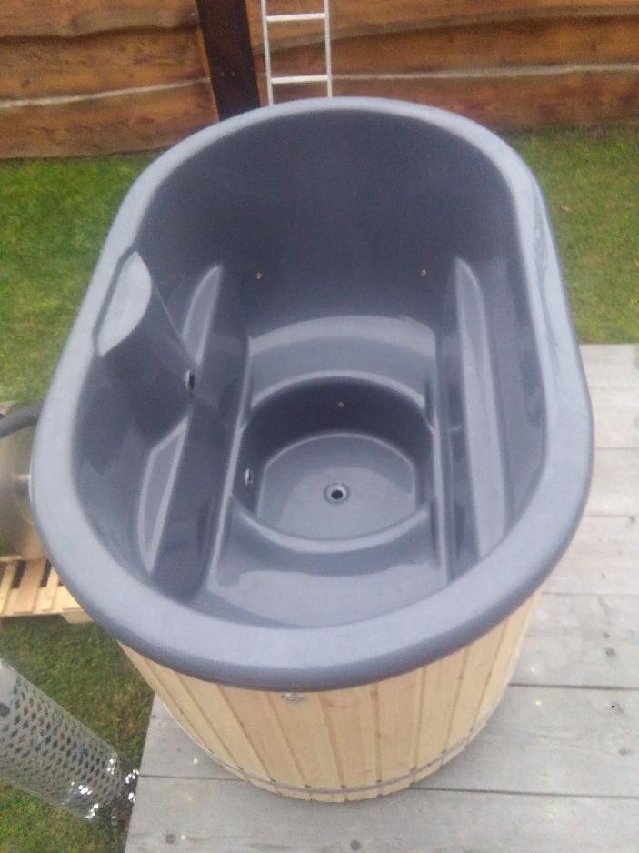 Whirlpool Pool Badefass Externer Bad Ofen Garten Fass Thermoholz Holz