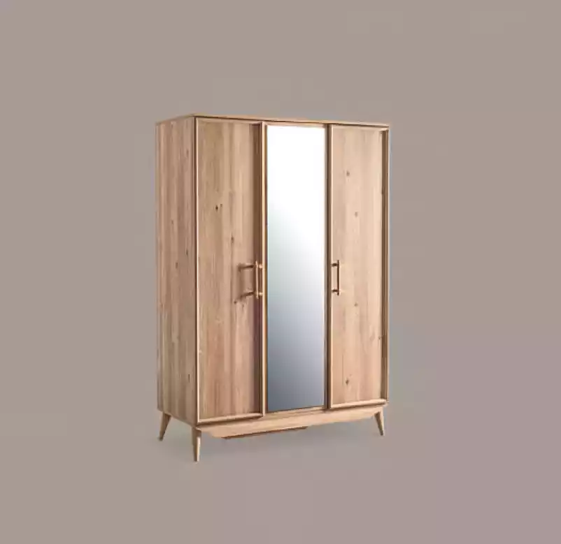 Kleiderschrank braun Holz Schlafzimmer Möbel design Schränke Edler Schrank