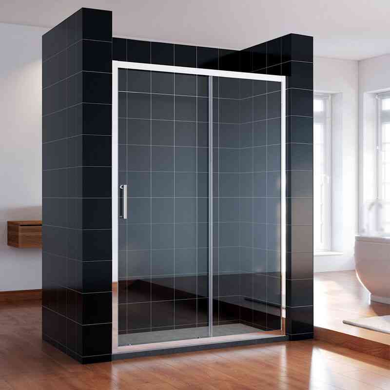 160x185cm Schiebetür Dusche Klarglas Duschwand – Sonni