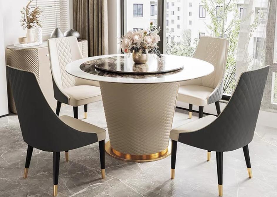 Marmor Esstisch Moderne Esszimmer Wohnzimmer Küche Tische Design Tisch Rund Neu