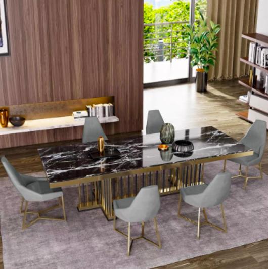 Möbel Tisch Tische Esszimmer Design Küche Luxus Moderner Marmor Esstisch 90×160