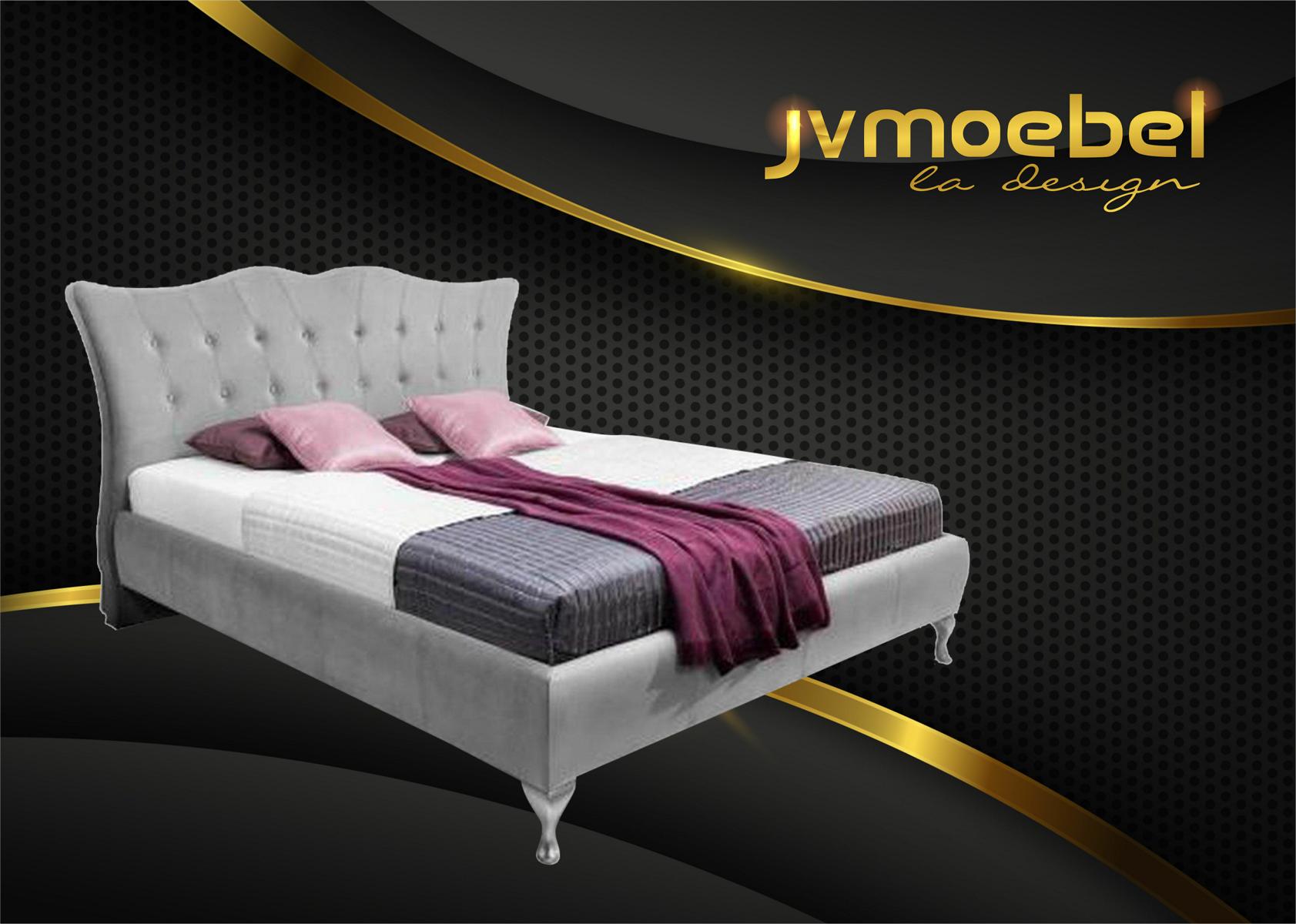 Klassische Schlafzimmer Betten Textil Bett Stoff Chesterfield 140×200 Doppelbett