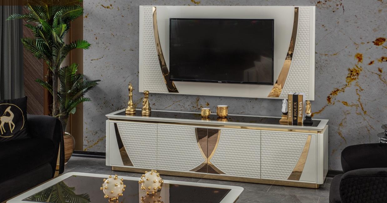 Luxus Kommode Schrank Kommoden Möbel rtv Design tv Sideboard Fernseh Wand Holz