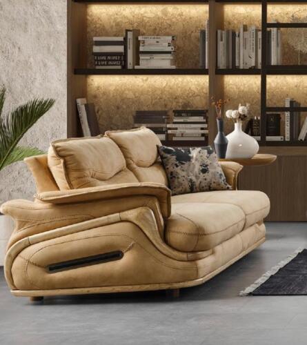 Sofa 3 Sitzer Luxus Möbel Wohnzimmer Klassischer Dreisitzer Design Italienisch