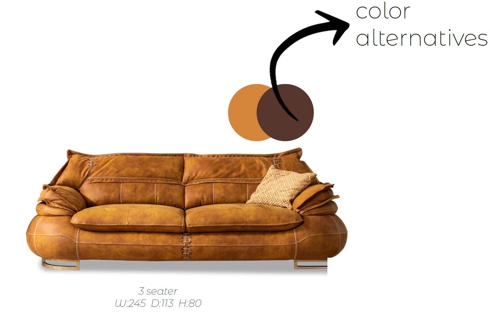 Dreisitzer Luxus 3 Sitzer Couch Polster Klassisch Sitz Sofas Wohnzimmer Möbel
