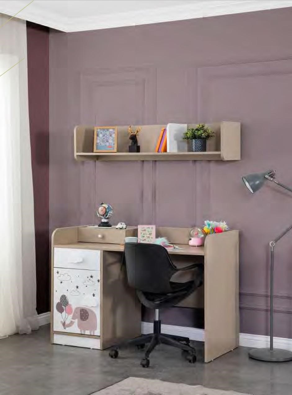Schreibtisch mit Schubladen Für Mädchen Design Möbel Schlafzimmer Kinderzimmer