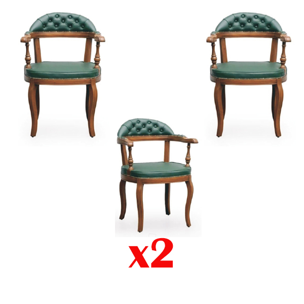 Polster Stühle 2x Sessel Wohn Ess Zimmer Textil Designer Stuhl Luxus