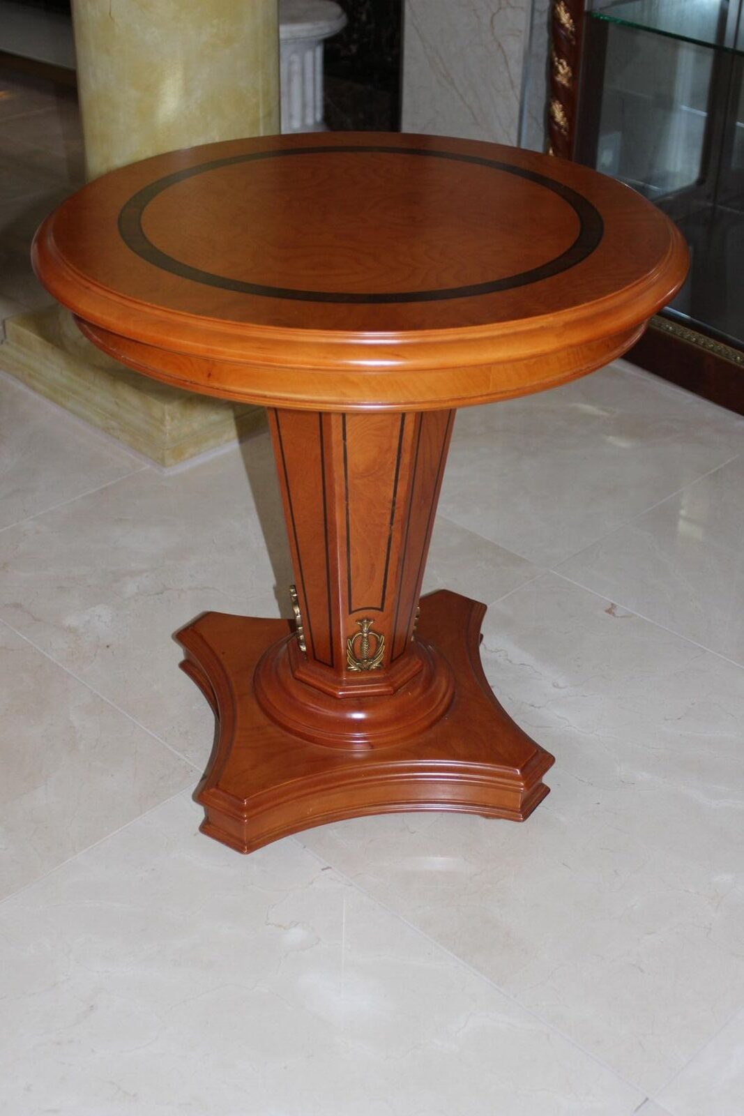 Beistelltisch Couchtisch Tisch Wohnzimmer Möbel Rund Braun Holz Tische Sofort