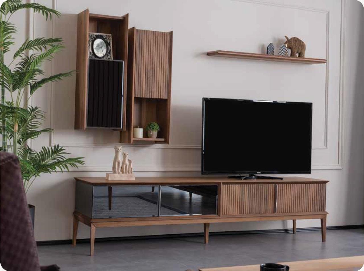 rtv Lowboard Regale Kommode tv Tisch Wohnzimmer Holz Design Set Kommoden