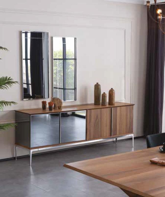 Kommode Spiegel Sideboard Anrichte Schrank Kommoden Holz Design Set