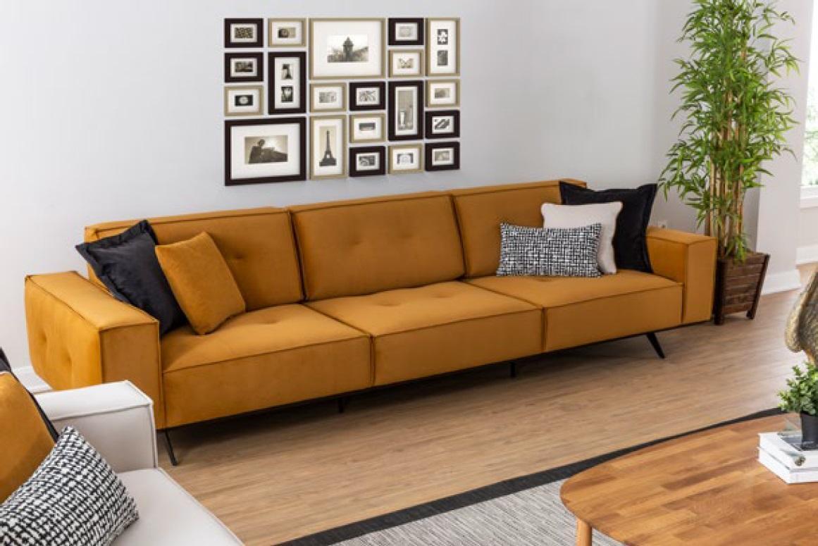 Sofa Couch Viersitzer Möbel Couchen Polster Sofas Textil Stoff Einrichtung
