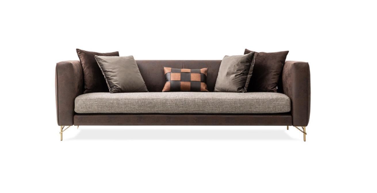 Designer 4 Sitz Couch Sofa Polster Sofas Couchen 4er Textil Schlafsofa Bett