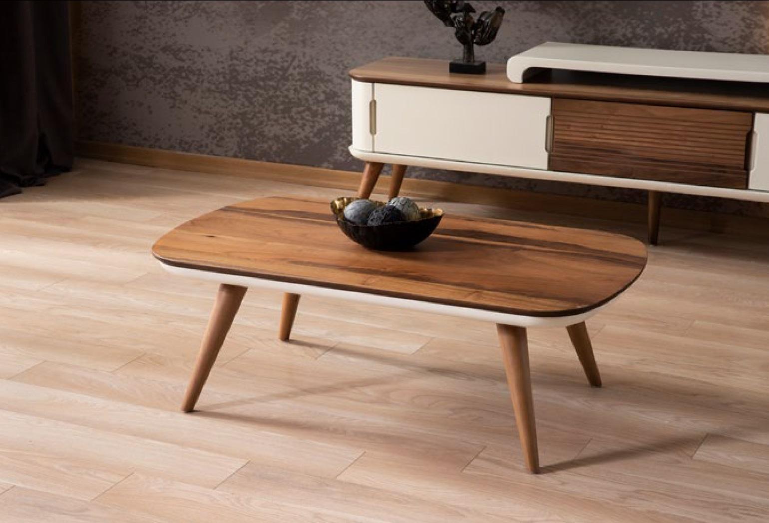 Couchtisch Tisch Beistelltisch Wohnzimmer Holz Modern Luxus Braun Neu