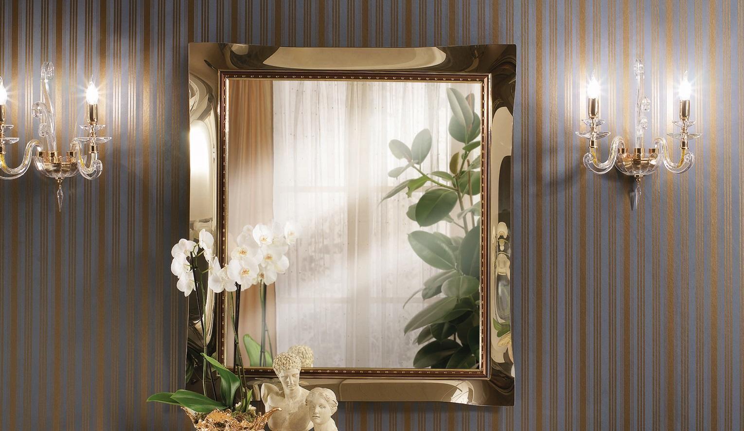Klassischer Wandspiegel Holzrahmen Spiegel Möbel Hängespiegel Glas Rahmen Sofort