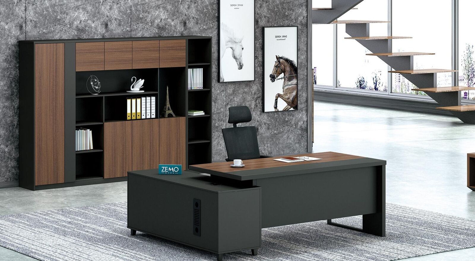 Eckschreibtisch Arbeits Schreib Büro Tisch Luxus Klasse Designer Möbel Sofort