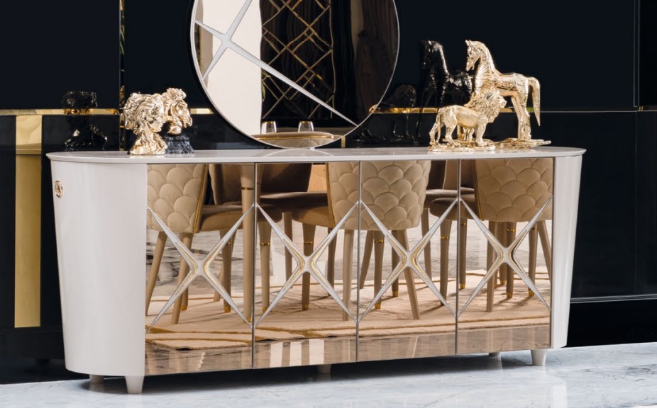 Kommode Italienischer Stil Kommoden Gold Sideboards Massiv Holz Möbel Kommoden