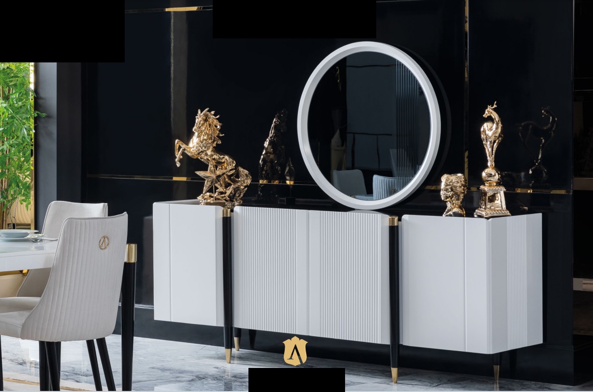Kommode Spiegel Kommoden Konsole Möbel Italienischer Stil Garnitur Set 2tlg