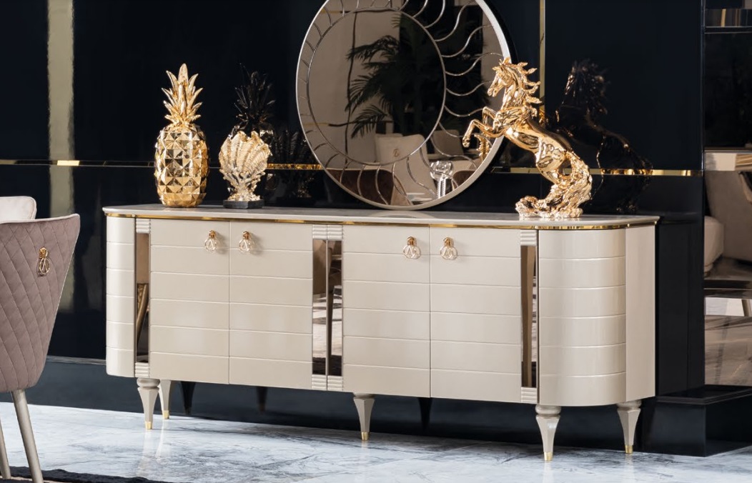 Kommode Modern Schrank Massivholz Möbel Sideboard Italienische Einrichtung Neu