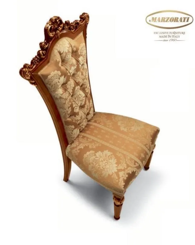 Esszimmerstuhl Stuhl Lehnstuhl Luxus Sessel Stühle Holz Braun Barock