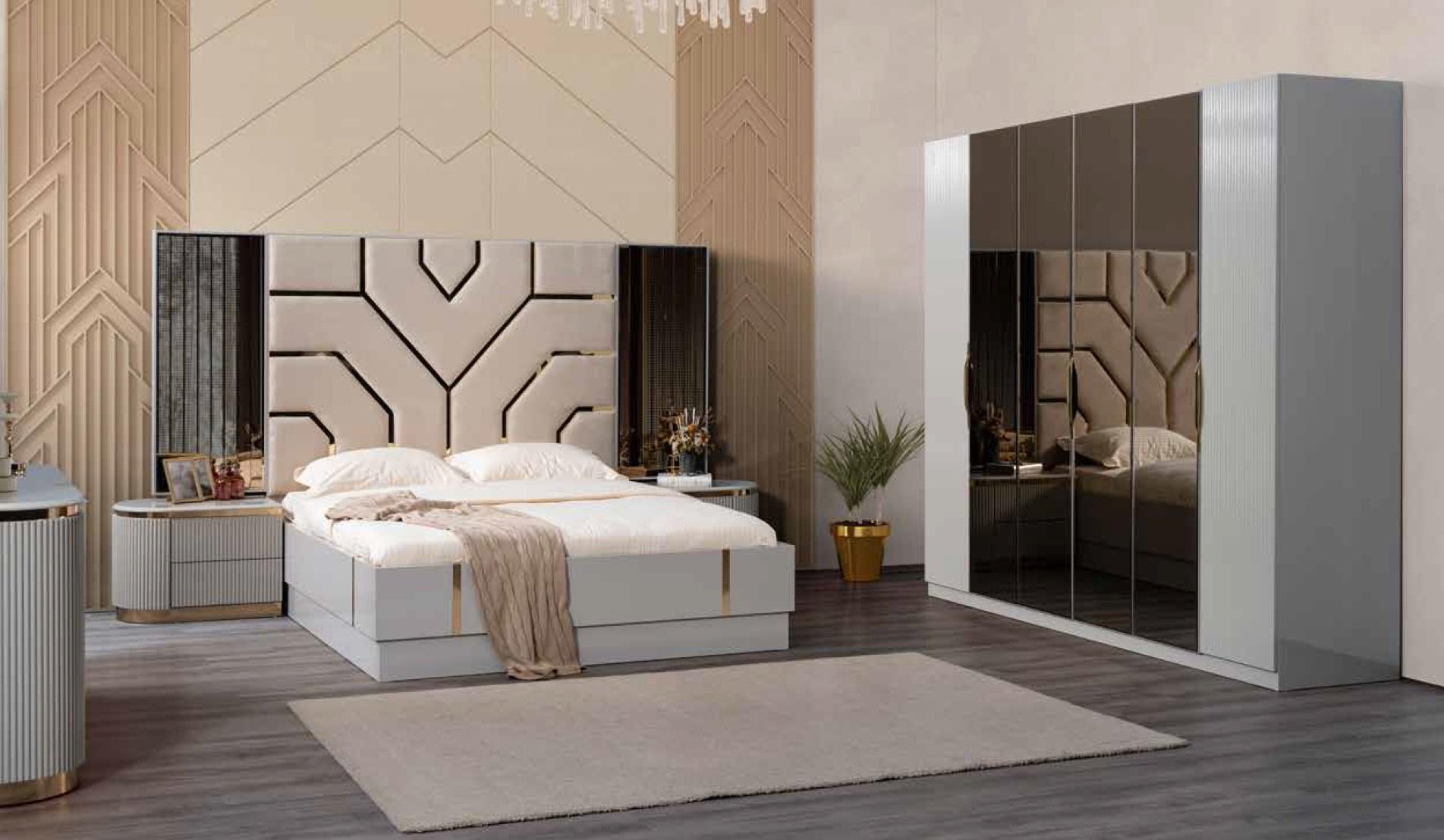 Luxus Bett Möbel 180x200cm Doppelbett Hotel Luxus Einrichtung Betten