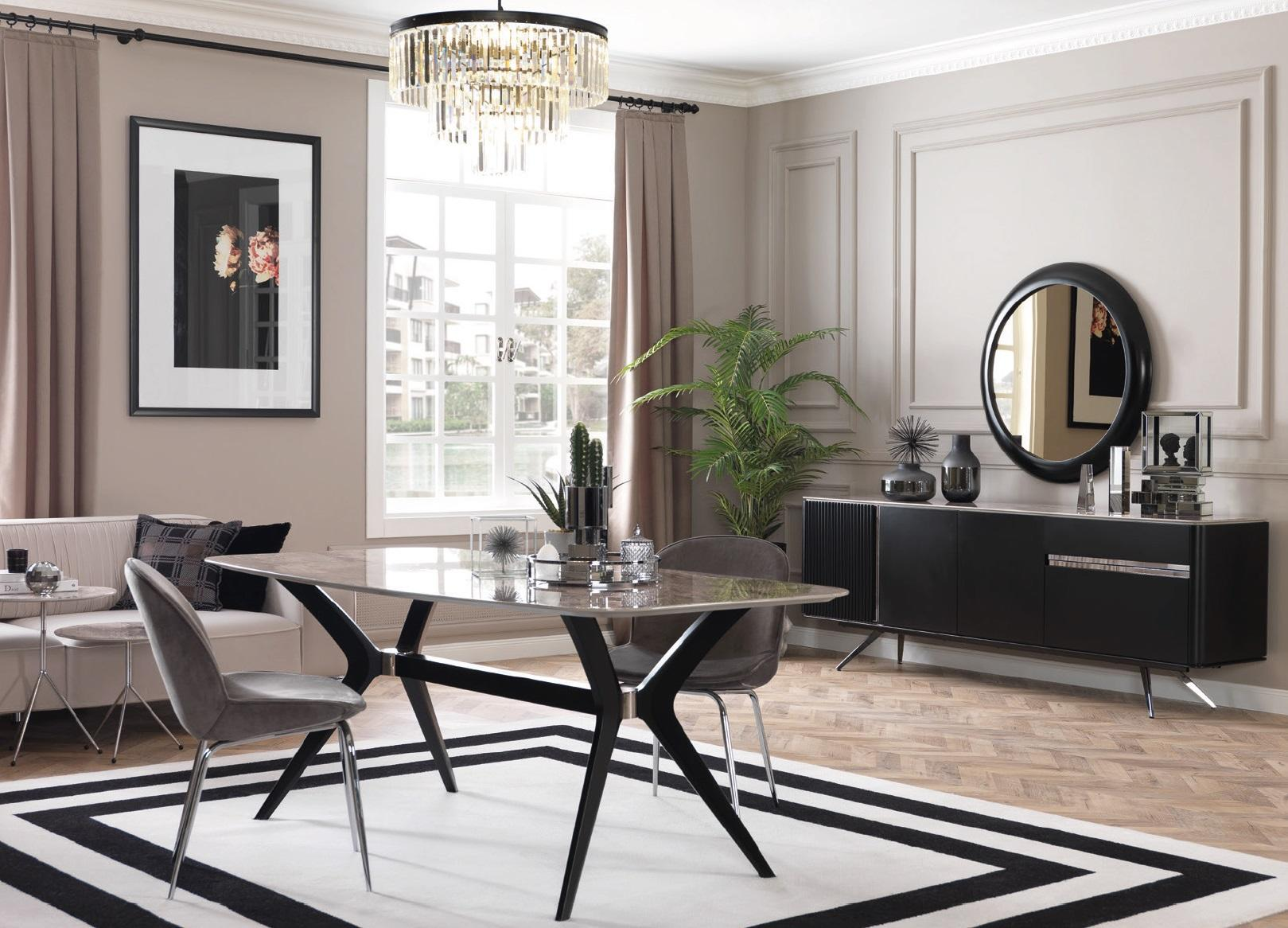 Luxus Esszimmer Esstisch Loft Design Tisch Möbel Einrichtung