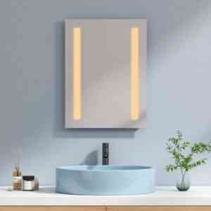 Artikelbeschreibung: Dieser elegante rechteckige Wandspiegel mit integrierter Beleuchtung bereichert nicht nur das Badezimmer