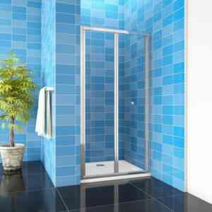 70x185cm Duschkabinen Klapptür 5mm esg Glas Nischentür badezimmer glastür dusche Falttür