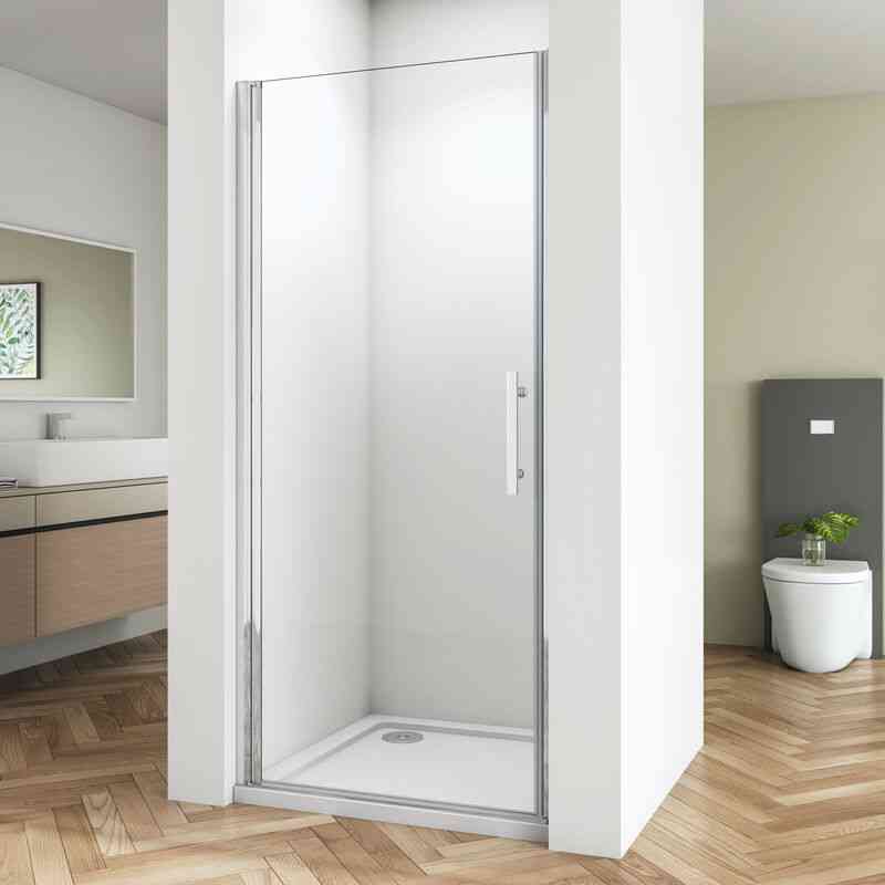 80x180cm Nischentür Drehtür Nano Duschkabine Duschabtrennung Dusche Duschwand Türhöhe:180cm - Transparent