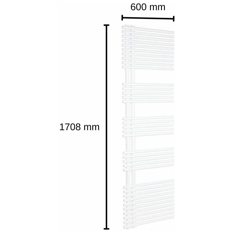 Design Handtuch-Heizkörper Garda 1708×600 mm weiß Bad-Heizkörper Heizung