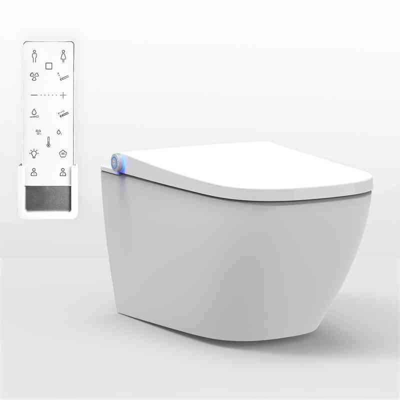 Dusch-wc pro+ 1104 in Weiß – Spülrandloses Dusch-WC eckig – Komplettanlage – Bernstein