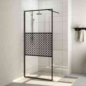 Duschwand für Begehbare Dusche, Duschtrennwand, Walk-In Dusche, Glastrennwand mit Klarem esg Glas 100x195 cm KLI51240 Maisonchic