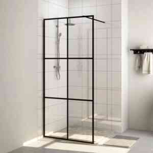 Duschwand für Begehbare Dusche, Duschtrennwand, Walk-In Dusche, Glastrennwand mit Klarem esg Glas 90x195 cm KLI90678 Maisonchic