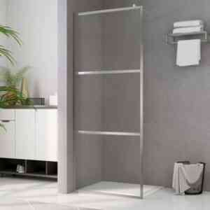 Duschwand für Begehbare Dusche,Duschtrennwand,Duschabtrennung mit Klarem ESG-Glas 100x195 cm CIW15688 Maisonchic